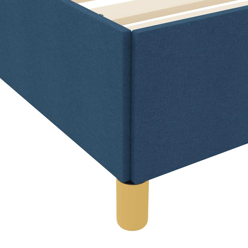 Struttura del letto con materasso Blu 80 x 200 cm Tessuto | homemem39