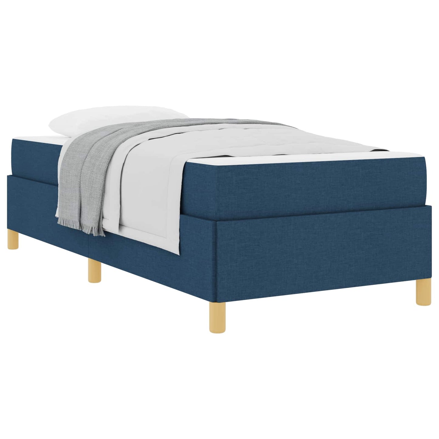 Struttura del letto con materasso Blu 80 x 200 cm Tessuto | homemem39