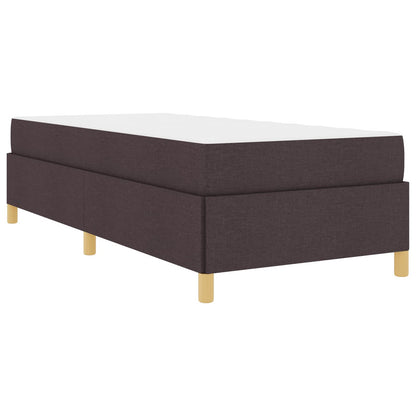 Struttura del letto Marrone Scuro 90 x 190 cm Tessuto | homemem39