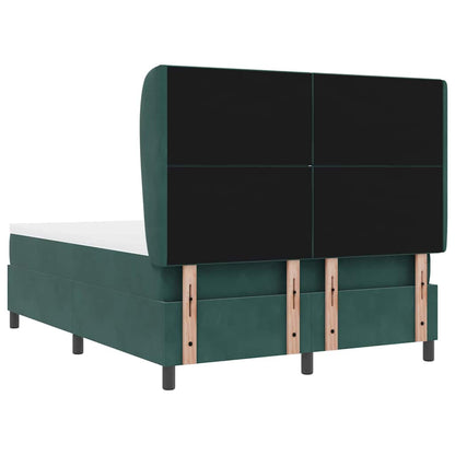 Letto a molle con testiera Verde Scuro 200 x 140 cm Velluto | homemem39