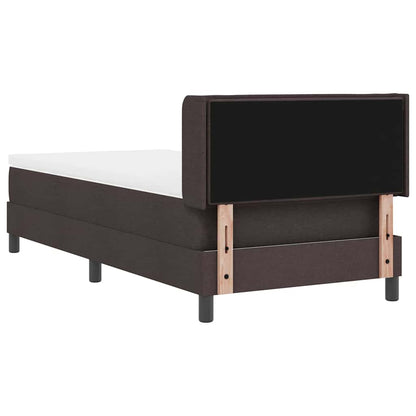 Letto a molle con testiera Marrone Scuro 200 x 80 cm Tessuto | homemem39