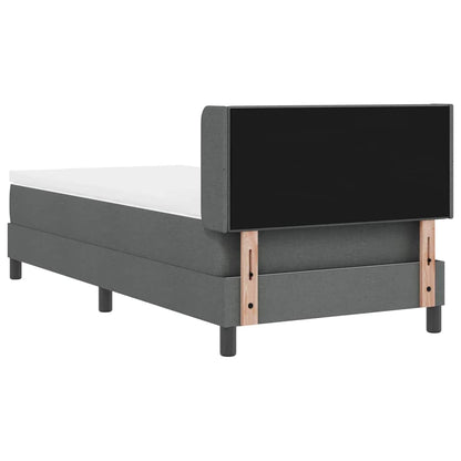 Letto a molle con testiera Grigio scuro 200 x 80 cm Tessuto | homemem39