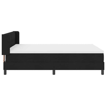 Letto a molle con testiera Nero 200 x 160 cm Tessuto | homemem39