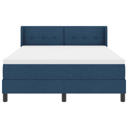 Letto a molle con testiera Blu 200 x 160 cm Tessuto | homemem39