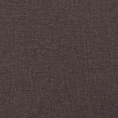 Letto a molle con testiera Marrone Scuro 200 x 200 cm Tessuto | homemem39
