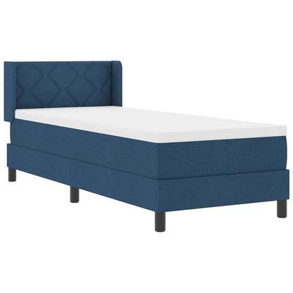 Letto a molle con testiera Blu 200 x 80 cm Tessuto | homemem39
