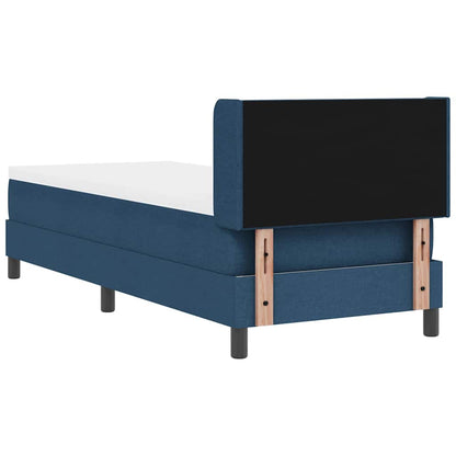 Letto a molle con testiera Blu 200 x 80 cm Tessuto | homemem39