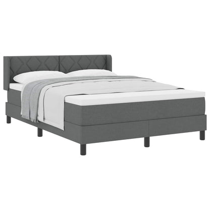 Letto a molle con testiera Grigio scuro 200 x 160 cm Tessuto | homemem39