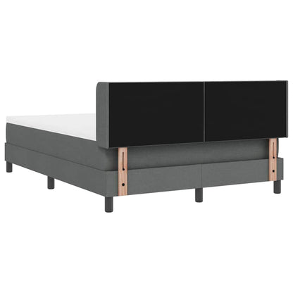 Letto a molle con testiera Grigio scuro 200 x 160 cm Tessuto | homemem39