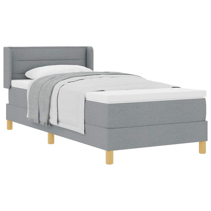Letto a molle con materasso Grigio chiaro 200 x 80 cm Tessuto | homemem39