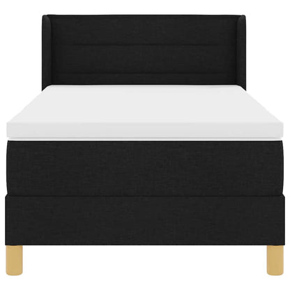 Letto a molle con materasso Nero 200 x 100 cm Tessuto | homemem39