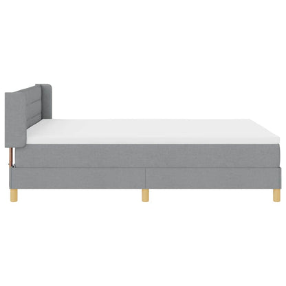 Letto a molle con materasso Grigio chiaro 190 x 140 cm Tessuto | homemem39