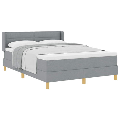 Letto a molle con materasso Grigio chiaro 200 x 140 cm Tessuto | homemem39