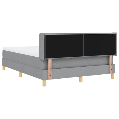 Letto a molle con materasso Grigio chiaro 200 x 140 cm Tessuto | homemem39