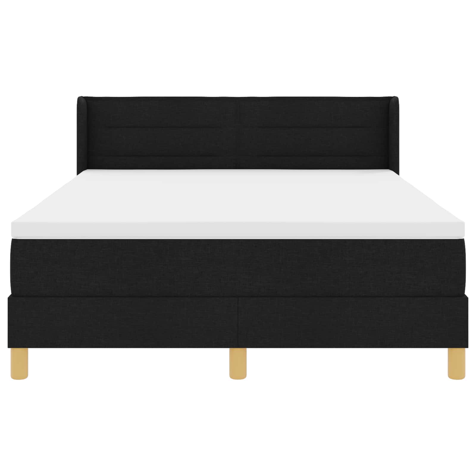 Letto a molle con materasso Nero 200 x 140 cm Tessuto | homemem39