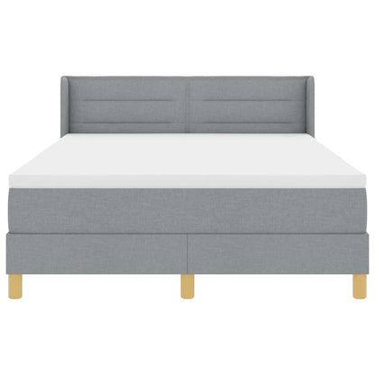 Letto a molle con materasso Grigio chiaro 200 x 160 cm Tessuto | homemem39