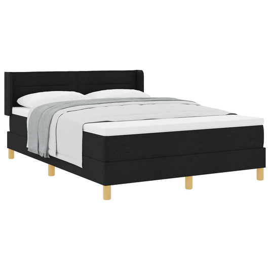 Letto a molle con materasso Nero 200 x 160 cm Tessuto | homemem39