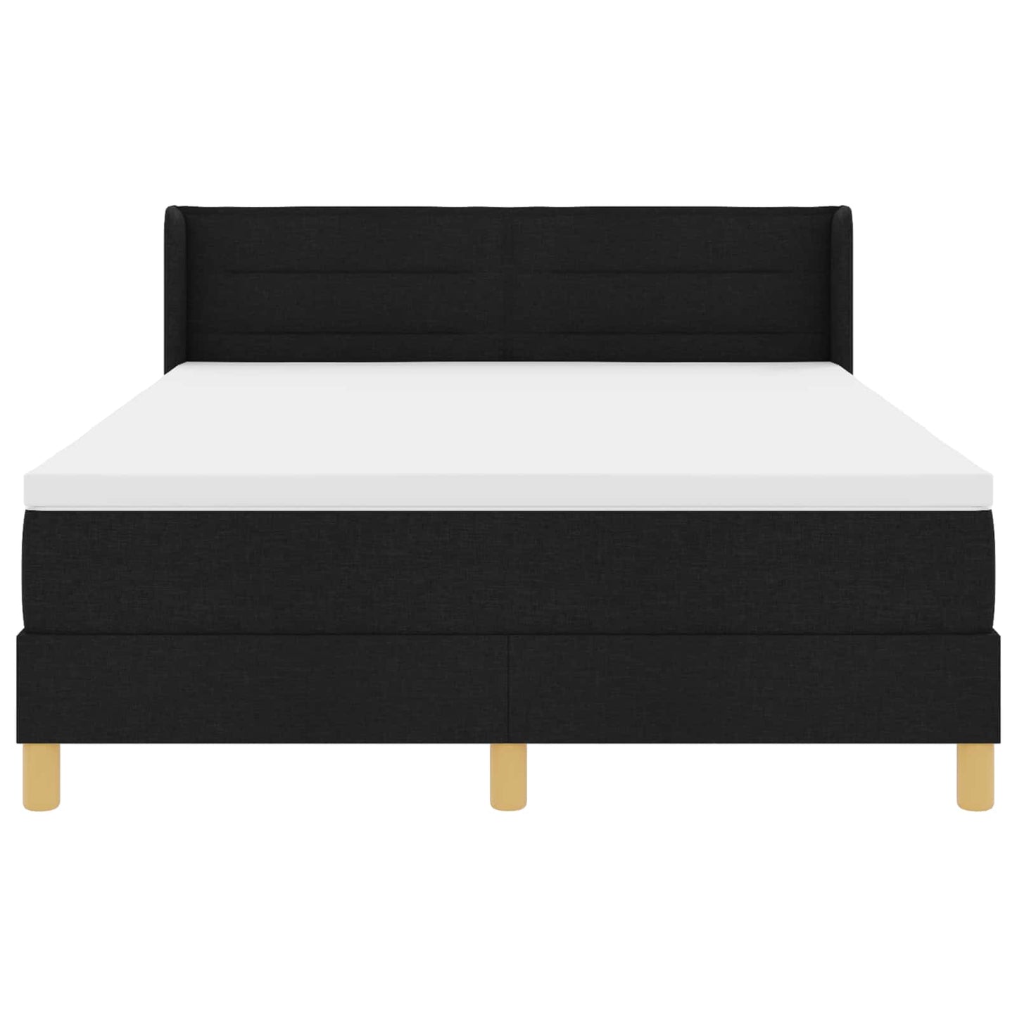 Letto a molle con materasso Nero 200 x 160 cm Tessuto | homemem39