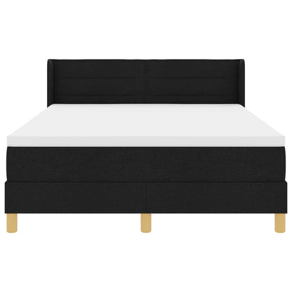 Letto a molle con materasso Nero 200 x 160 cm Tessuto | homemem39