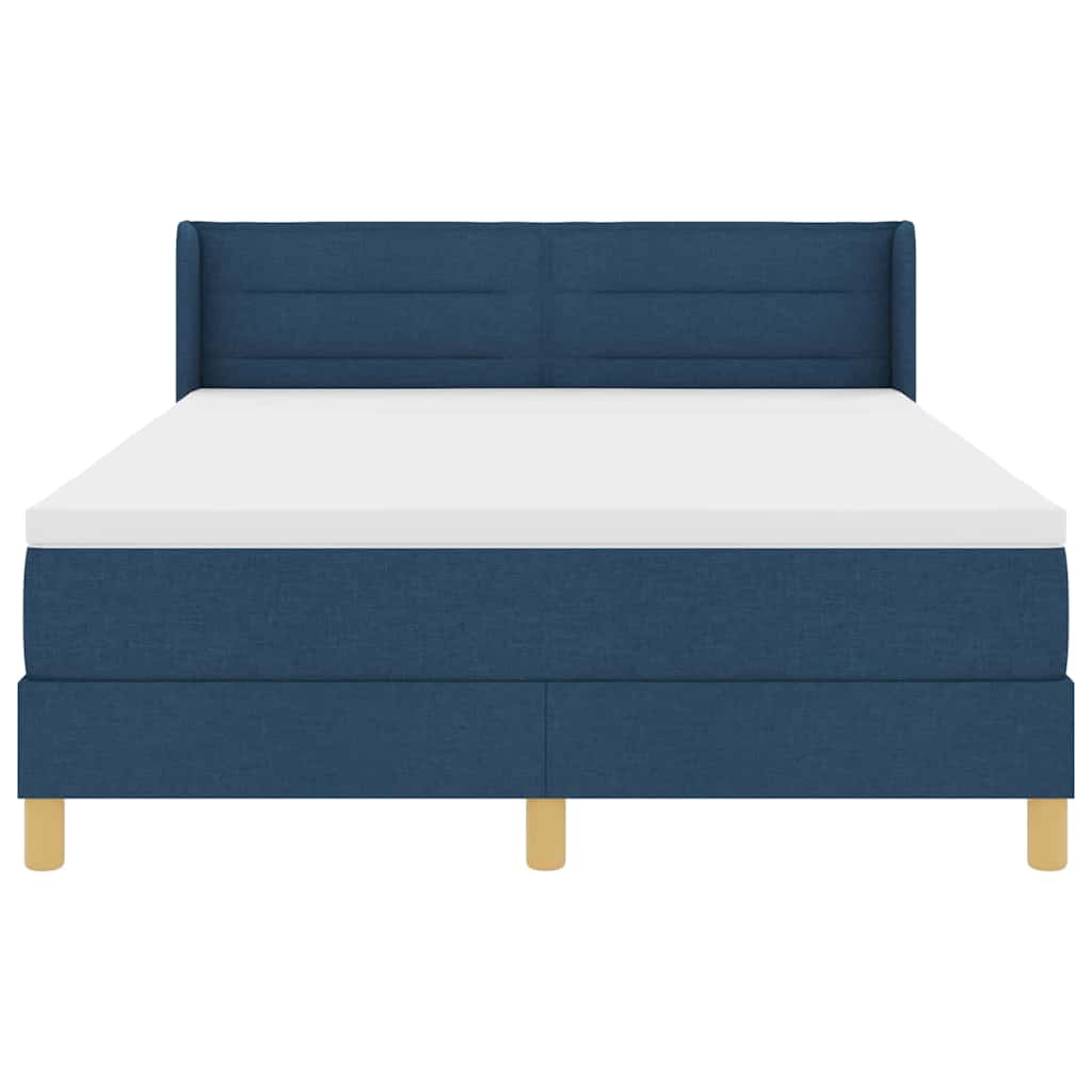 Letto a molle con materasso Blu 200 x 160 cm Tessuto | homemem39