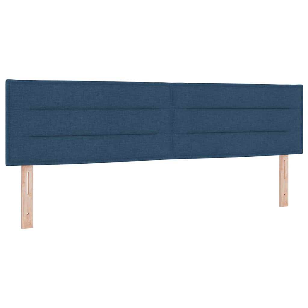 Letto a molle con materasso Blu 200 x 180 cm Tessuto | homemem39
