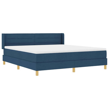 Letto a molle con materasso Blu 200 x 180 cm Tessuto | homemem39