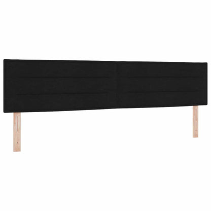 Letto a molle con materasso Nero 200 x 200 cm Tessuto | homemem39
