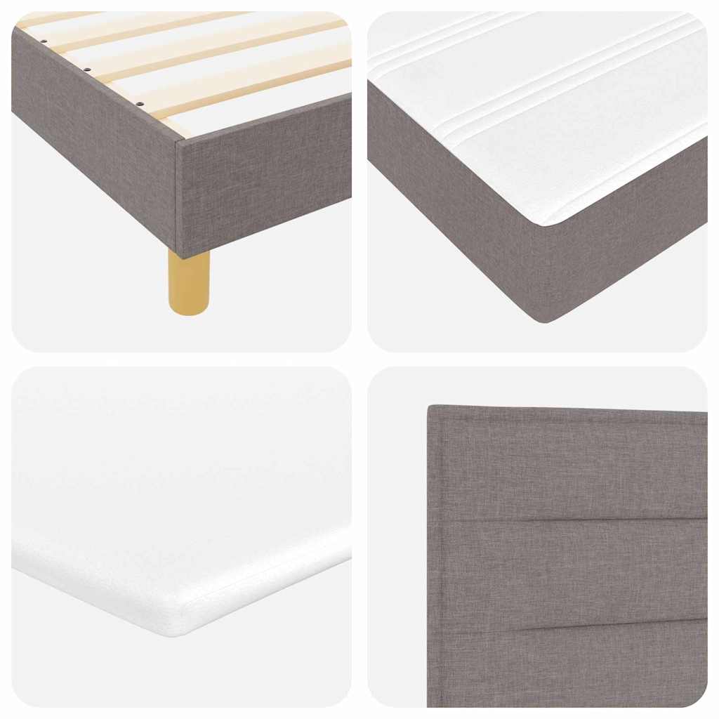 Letto a molle con materasso Talpa 200 x 200 cm Tessuto | homemem39