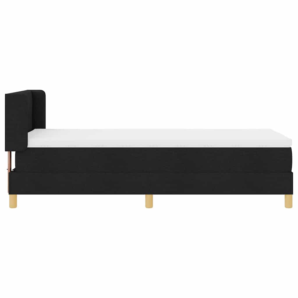 Letto a molle con materasso Nero 200 x 80 cm Tessuto | homemem39