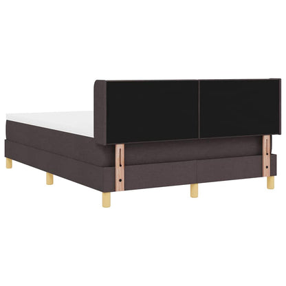 Letto a molle con testiera Marrone Scuro 200 x 140 cm Tessuto | homemem39