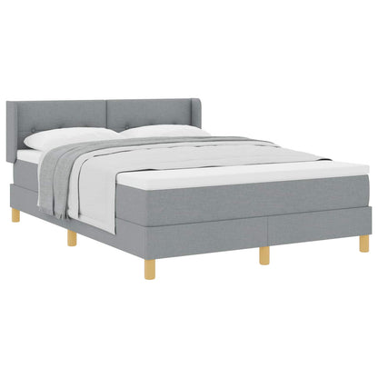 Letto a molle con cuscino Grigio chiaro 200 x 160 cm Tessuto | homemem39