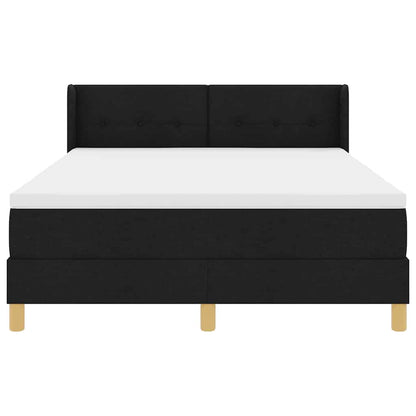 Letto a molle con testiera Nero 200 x 160 cm Tessuto | homemem39