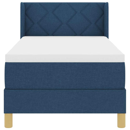 Letto a molle con testiera Blu 200 x 80 cm Tessuto | homemem39