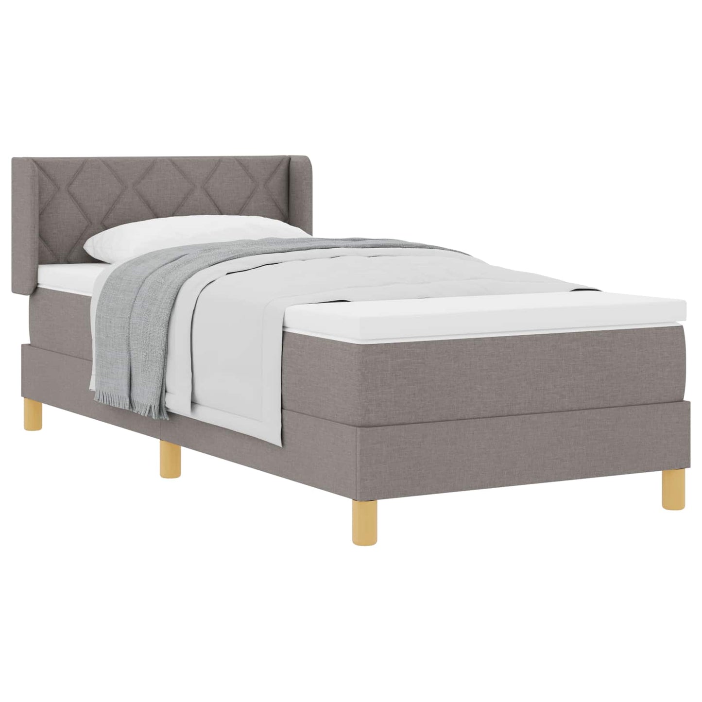 Letto a molle con testiera Talpa 200 x 100 cm Tessuto | homemem39