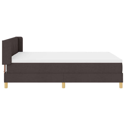 Letto a molle con testiera Marrone Scuro 200 x 160 cm Tessuto | homemem39