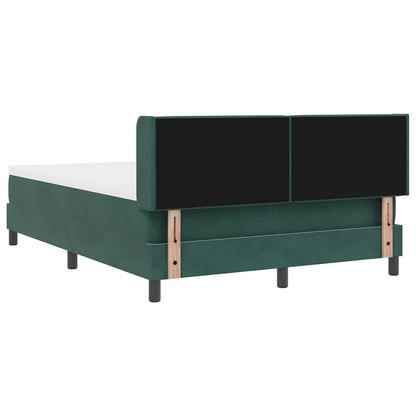 Letto a molle con testiera Verde Scuro 190 x 140 cm Velluto | homemem39