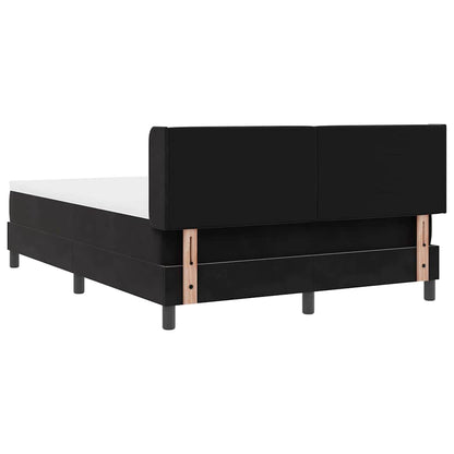 Letto a molle con testiera Nero 200 x 160 cm Velluto | homemem39