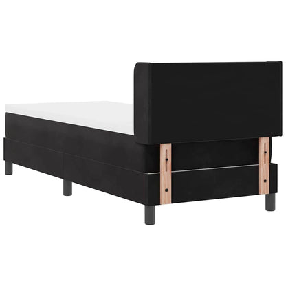 Letto a molle con testiera Nero 200 x 80 cm Velluto | homemem39