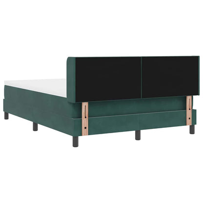 Letto a molle con testiera Verde Scuro 190 x 140 cm Velluto | homemem39