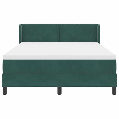 Letto a molle con testiera Verde Scuro 200 x 160 cm Velluto | homemem39