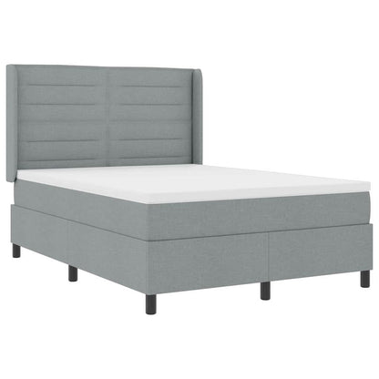Letto a molle con materasso Grigio chiaro 200 x 160 cm Tessuto | homemem39