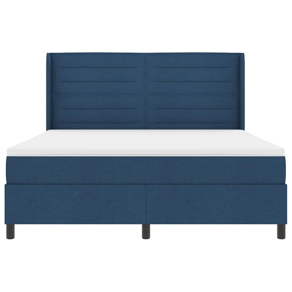 Letto a molle con materasso Blu 200 x 180 cm Tessuto | homemem39