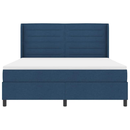 Letto a molle con materasso Blu 200 x 180 cm Tessuto | homemem39