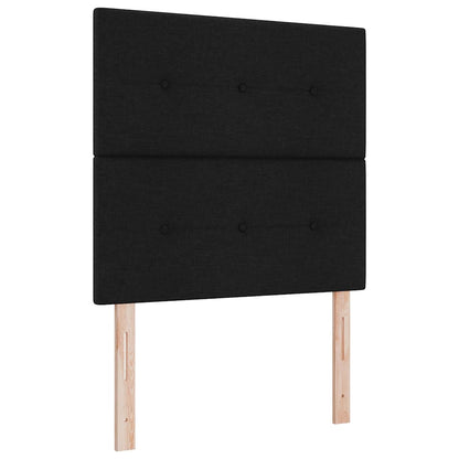 Letto a molle con cuscino Nero 200 x 100 cm Tessuto | homemem39
