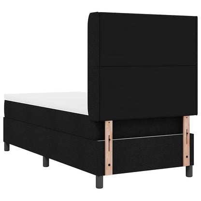 Letto a molle con cuscino Nero 200 x 100 cm Tessuto | homemem39