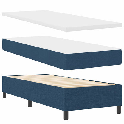 Letto a molle con cuscino con testiera Blu 200 x 80 cm Tessuto | homemem39