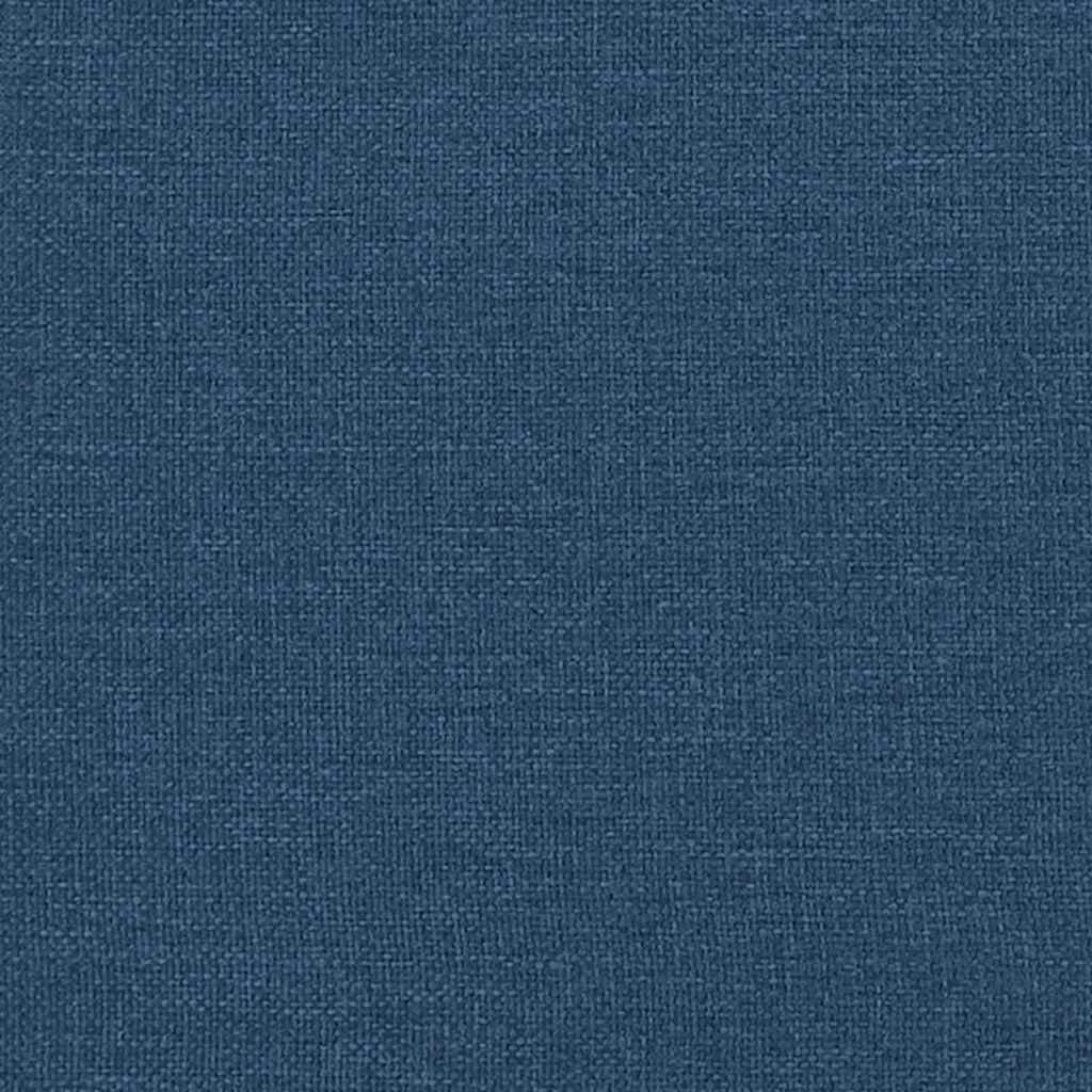 Letto a molle con cuscino con testiera Blu 190 x 140 cm Tessuto | homemem39