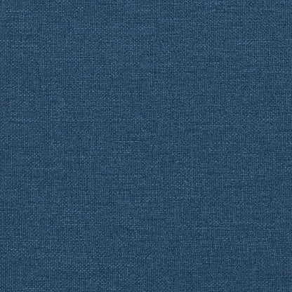 Letto a molle con cuscino con testiera Blu 190 x 140 cm Tessuto | homemem39