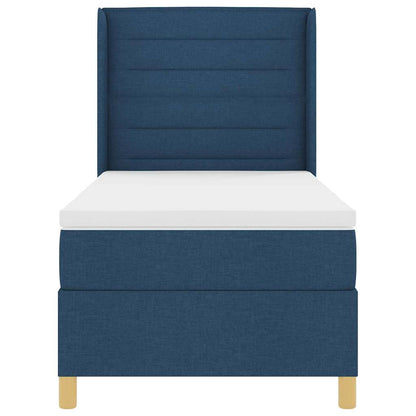 Letto a molle con materasso Blu 80 x 200 cm Tessuto | homemem39