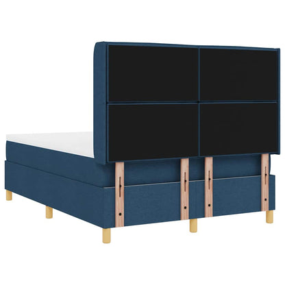 Letto a molle con materasso Blu 140 x 190 cm Tessuto | homemem39